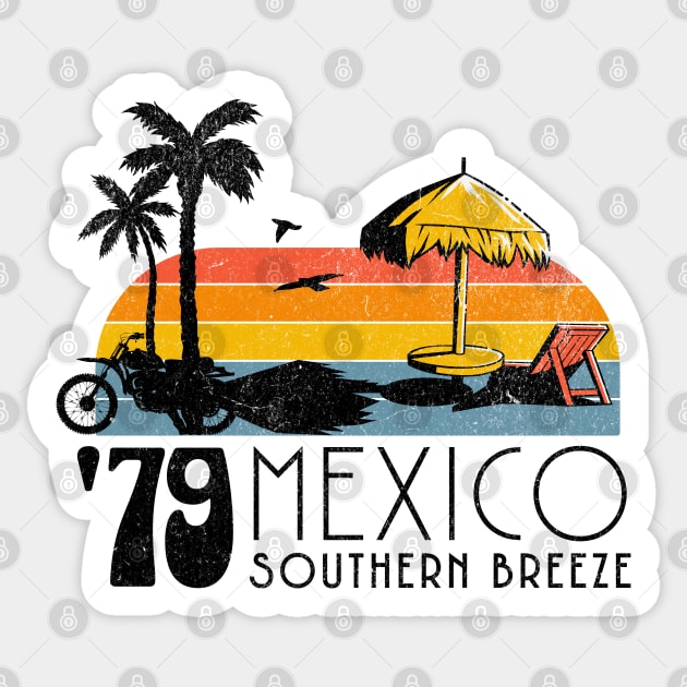 70s Yacht Rock Music 79 Mexico Southern Breeze Sticker by Yesteeyear